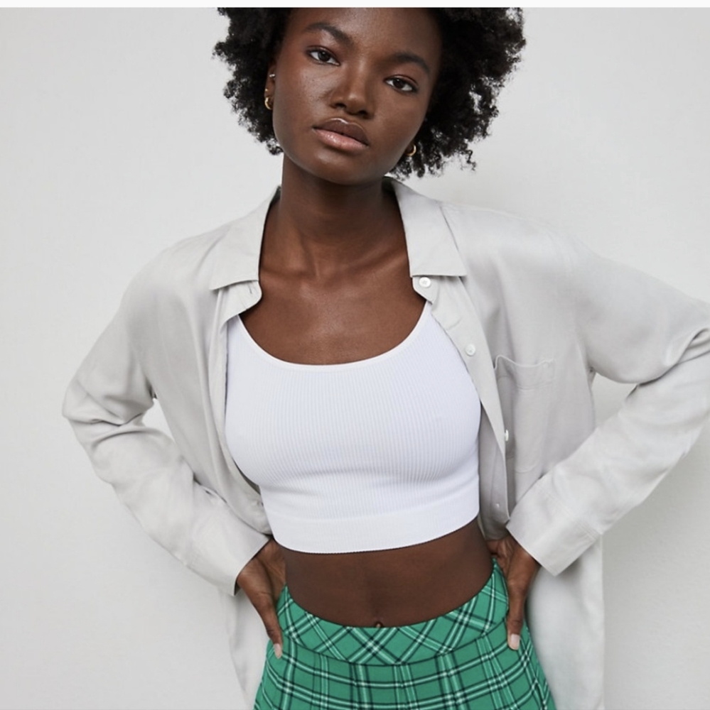 Aritzia Sunday Best Montana Shirt in Ice Grey